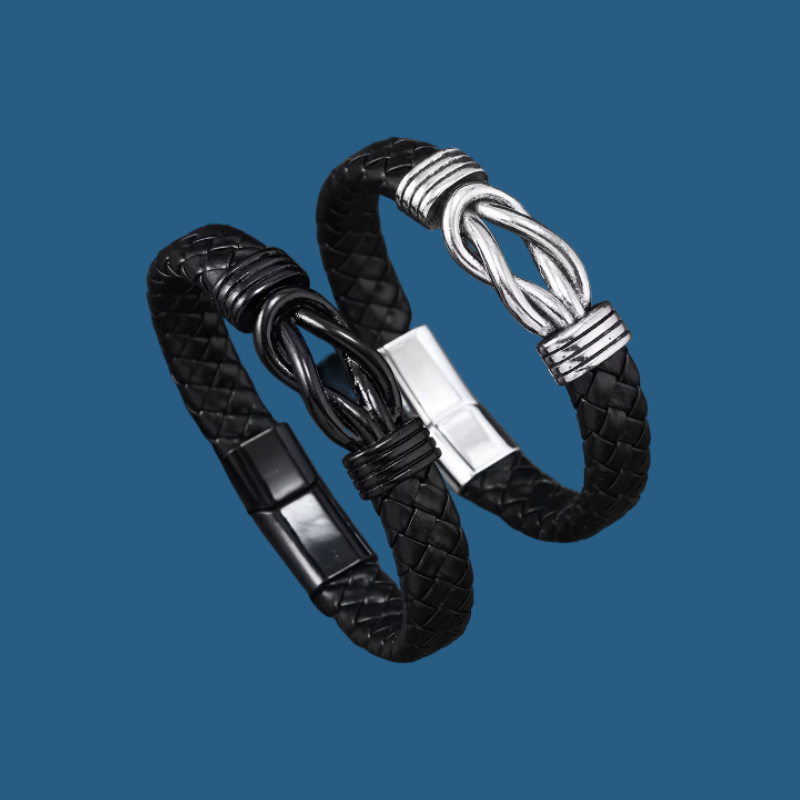Titan Knot Leather Band - Blue