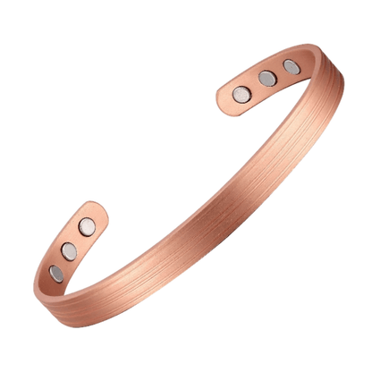 Copper Ridge Magnetic Bracelet - fine groove