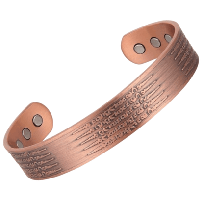 Tribal Flow Copper Magnetic Wide Cuff