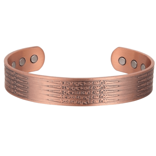 Tribal Flow Copper Magnetic Wide Cuff