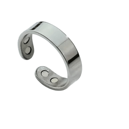 Stainless Magnetic Health Ring - Silver