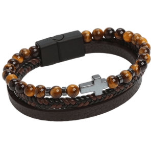 TigerCross Magnetic Leather Bracelet