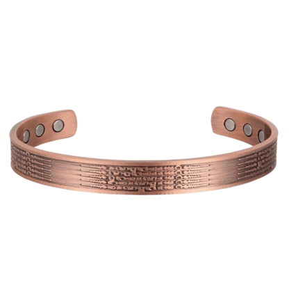 Tribal Flow Copper Magnetic Slim Cuff