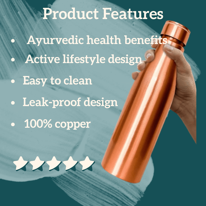 Pure Copper Water Bottle™ – Ayurvedic Wellness in Every Sip