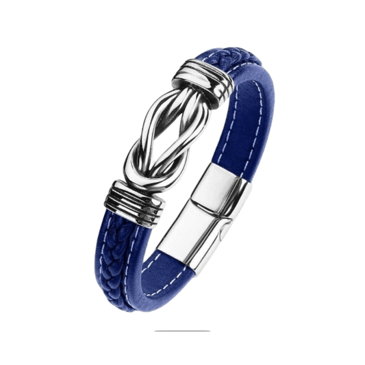 Titan Knot Leather Band - Blue