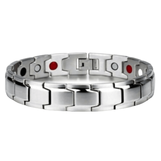 Magnetic Wellness Link Bracelet - Silver