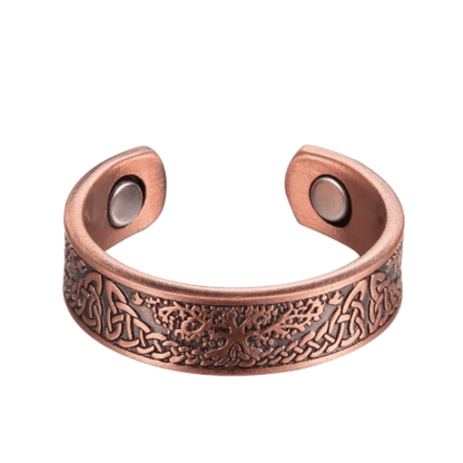 Tree of Life Copper Magnetic Ring