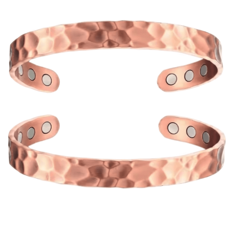 Hammered Wellness Bracelet - Rose Gold