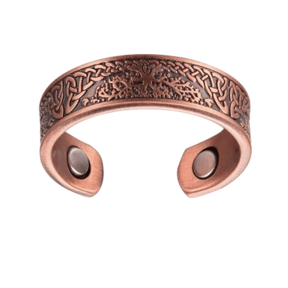 Tree of Life Copper Magnetic Ring