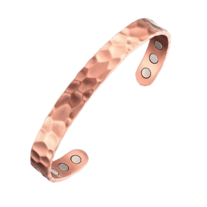 Hammered Wellness Bracelet - Rose Gold