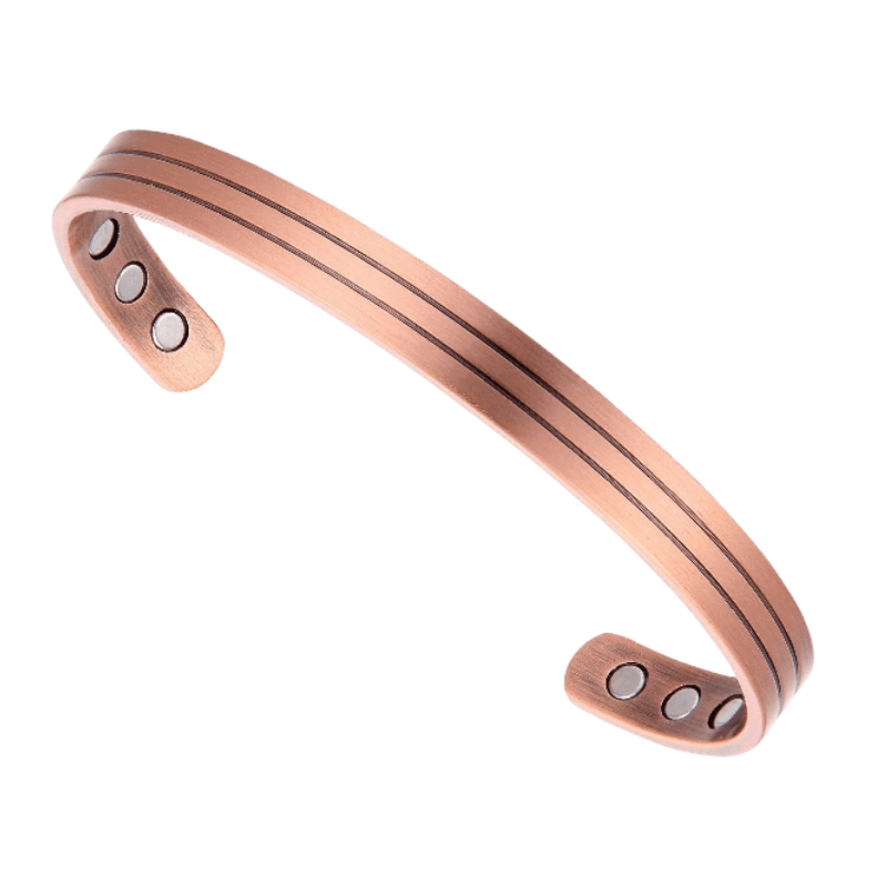 Copper Ridge Magnetic Bracelet - deep groove