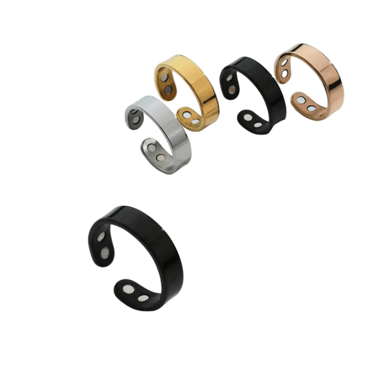 Stainless Magnetic Health Ring - Black