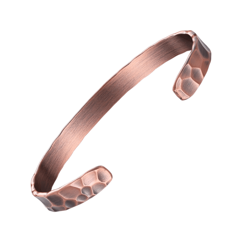 Hammered Wellness Bracelet - Bronze