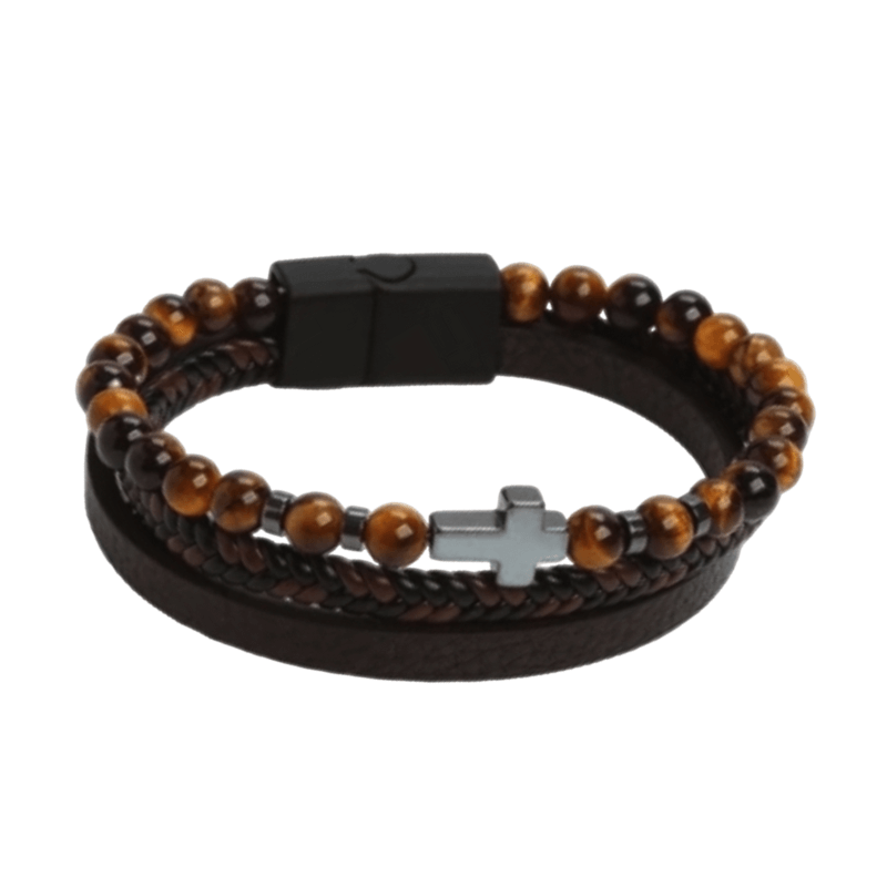 TigerCross Magnetic Leather Bracelet