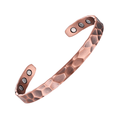 Hammered Wellness Bracelet - Bronze