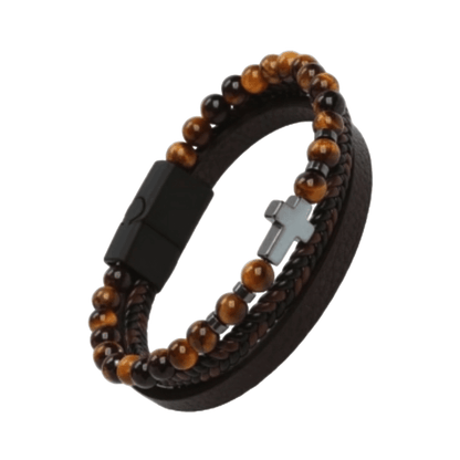 TigerCross Magnetic Leather Bracelet